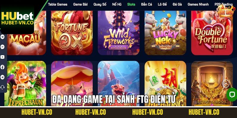 Khám phá kho trò chơi đang được săn đón tại FTG điện tử